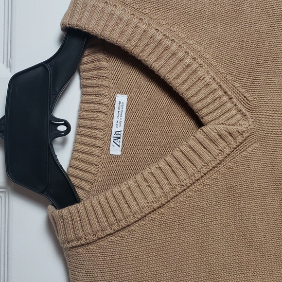 Zara Knit Sweater Womens V Neck Pullover - Picture 4 of 8